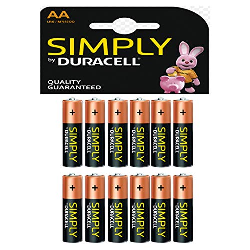 Pilha Recarregável DURACELL Simply Single-Use Battery Duracell - Baterias de uso geral - aa, 2500mAh, 1.5v, 12 unidades
