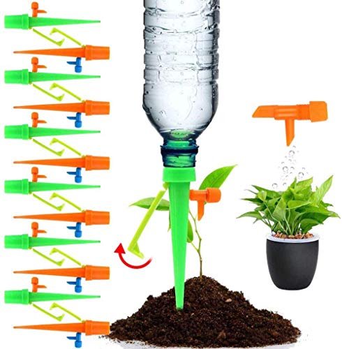 Conjunto de Rega Automática 15 Peças com Controle de Válvulas Super xixi - Globos e espetos de rega - conjunto, rega automática, 15 peças, controle de válvulas, ajustável, suporte anti-inclinação