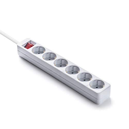 Extensão Elétrica FAMATEL 6 Tomadas com Interruptor de Encendido (3 m) Famatel - Fios e cabos elétricos - 6 tomadas, interruptor de encendido, 3m