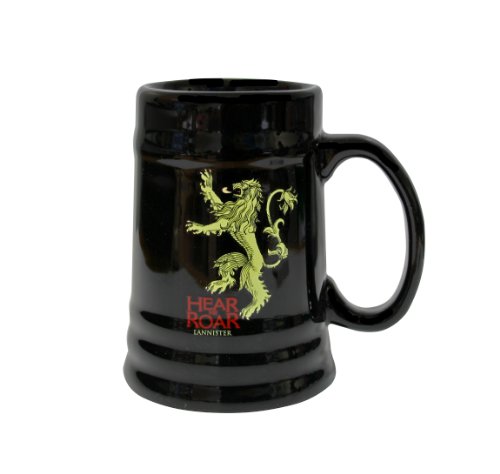 Garrafa CERAMICA Game Of Thrones Lannister Preto SD Toys - Copos de cerveja - cerâmica, game of thrones, lannister, preto