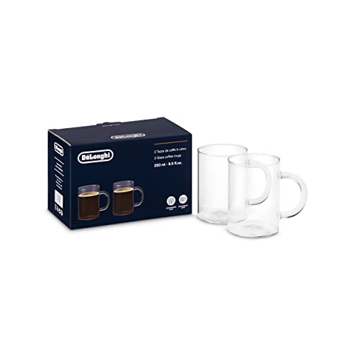 Copo de Café DELONGHI Dlsc320 (Capacidade: 250 ml) De'Longhi - Xícaras de café e chá - 250 ml, vidro borosilicato, lavável