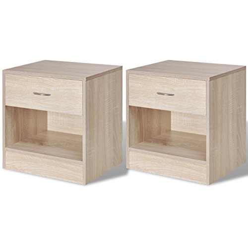 Mesa de Cabeceira VIDAXL | 36,5 x 30,5 x 38 cm - Castanho vidaXL - Acessórios para telemóveis - 36,5x30,5x38 cm, castanho