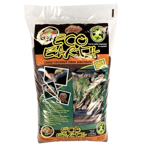 Areia para Peixes ECO EARTH Coco Expandida (8.8 L) Zolux - Substratos para répteis e anfíbios - peixes, eco, coco, expandida