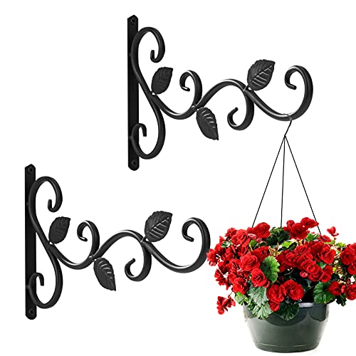 Suporte para Cestas de Plantas NA (Cinzento - Aço) Duokei - Suportes para plantas - aço, preto, fácil de instalar