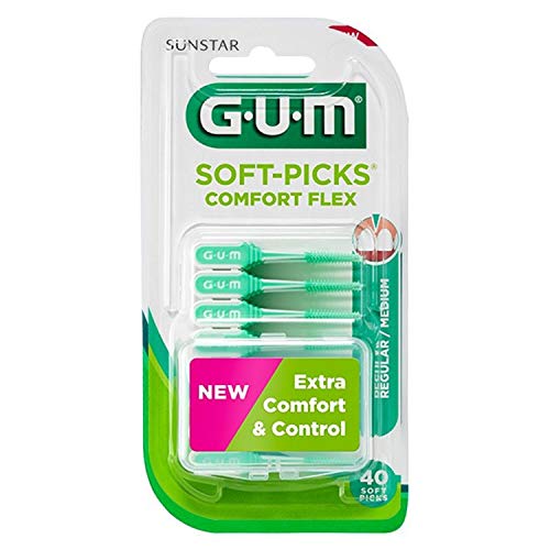 Escovas de Dentes GUM Soft-picks Comfort Flex (40 Unidades) G U M - Escovas de dentes - escovas de dentes, soft-picks, comfort flex, 40 unidades, suavidade