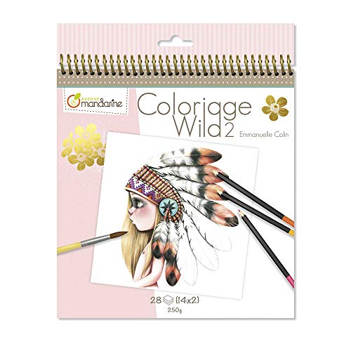 Cadernos de Colorir AVENUE MANDARINE GY068C Avenue Mandarine - Papel de arte e artesanato - colorir, decopagem, microperforado, destacável