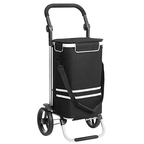 Carrinho de Corrida Dobrável com Bolsa Isotérmica e Bandeiras Refletoras SONGMICS - Bagagem e bolsas - dobrável, bolsa isotérmica, bandeiras refletoras