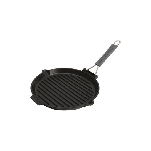 Grelhador Redondo STAUB Silicone Preto 27cm STAUB - Chapas e grelhadores - silicone, antiaderente, preto, 27cm
