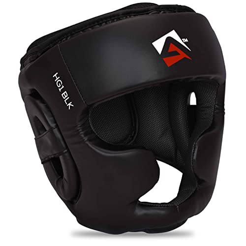 Capacete de Boxe AQF BOXEO (Preto - Tamanho Único) Sports Inside - Capacetes de boxe e artes marciais - boxe, ventilação, ajustável, compatível