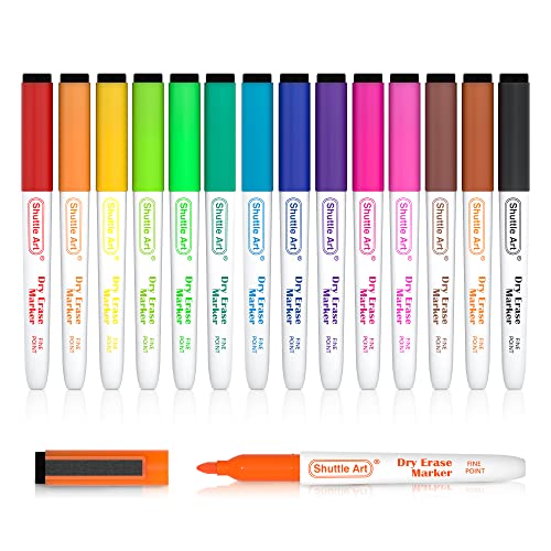 Marcador de Quadro Branco SHUTTLE ART 15 Cores Shuttle Art - Marcadores e marcadores de texto - conjunto, 15 cores, borracha, tinta à base de água