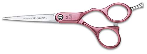 Tesoura de Cabelo DURABLE 3 Corações Rosa 3 Claveles - Cortadores de pelo e aparadores para animais de estimação - tesoura, cabelo, rosa