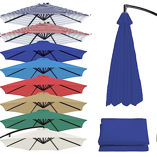 Toldo de Repuesto para Guarda-Sol 2M/2.7M/3M | 8 Varillas - Azul SYSMG - Guarda-sóis e guarda-chuvas - toldo, repouso, guarda-sol, 2m, 2.7m, 3m, azul