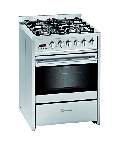 Cocina MEIRELES E 610 X (60 L - 4 Fuegos - Negro) Meireles - Eletrodomésticos - 60 L, 4 fogos, livre instalação, rotativo
