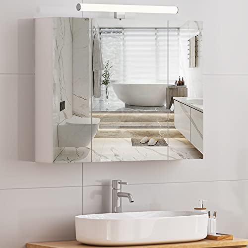 Armário de Casa de Banho LEDKIA 70130 (MDF - 70 x 60 x 15 cm) DICTAC - Conjuntos de móveis - MDF, 70 x 60 x 15 cm, led