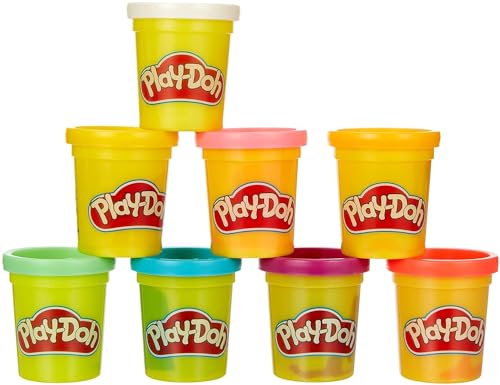 Plasticina Hasbro Play-Doh Pack 8 Barcos Arco-Iris (Idade Mínima Recomendada: 3 anos) Hasbro - Massa de modelar e putty - 8 potes, suave, fofinha, criatividade