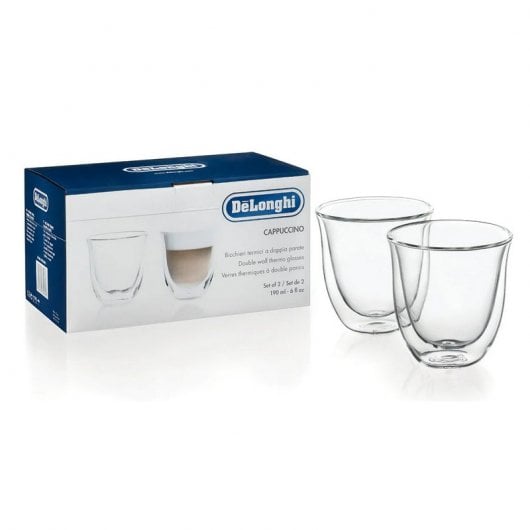 Conjunto de Copos de Café DELONGHI 5513214601 DELONGHI - Xícaras de café e chá - anti-quemadas, vidro temperado, transparente