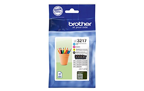 Tinteiro BROTHER LC-3217VALDR Preto, Ciano, Magenta, Amarelo Brother - Cartuchos de toner e jato de tinta - preto, ciano, magenta, amarelo, 550 páginas