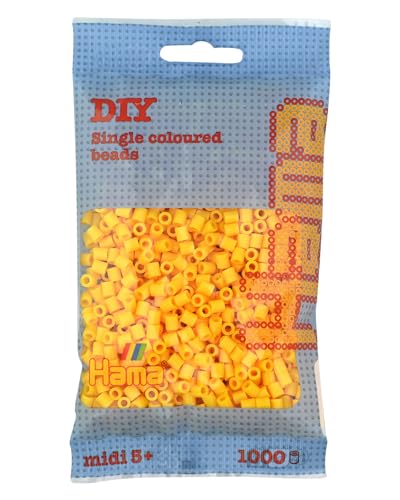 Hama 207-03 - Perla Amarelo, 1000 (Vídeo) Hama - Missangas - 1000 perlas, plástico, mesas de perfuração, fundir