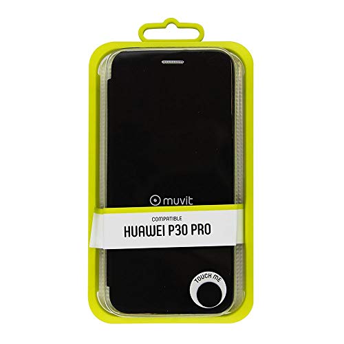 Capa Huawei P30 Pro MUVIT FOLIO-BK-HUAWEI-P30-PRO Preto Muvit - Peças de reposição para telemóveis - huawei p30 pro, capa, preto