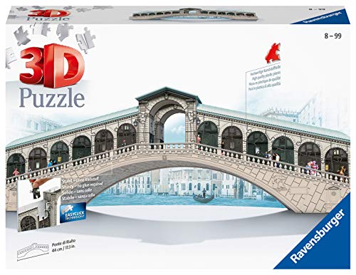 Puzzle RAVENSBURGER Ponte de Rialto em Veneza (Idade Mínima: 8) Ravensburger - Quebra-cabeças de encaixar - puzzle, raunschweiger, ponte de rialto, venezia, idade mínima 8