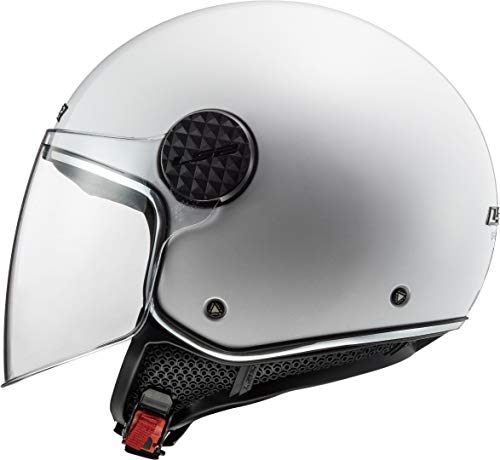 Capacete de Motociclista LS2 Nc (S - Branco) LS2 - Equipamento de proteção individual (epi) - policarbonato, branco, proteção auditiva, ajuste ajustável