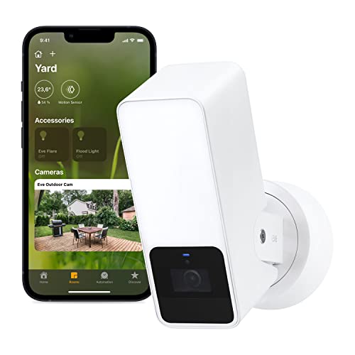 Câmara de Vigilância Eve Outdoor Cam Branco Eve - Câmeras de vigilância - câmara de vigilância, eve outdoor cam, branco, homekit secure video
