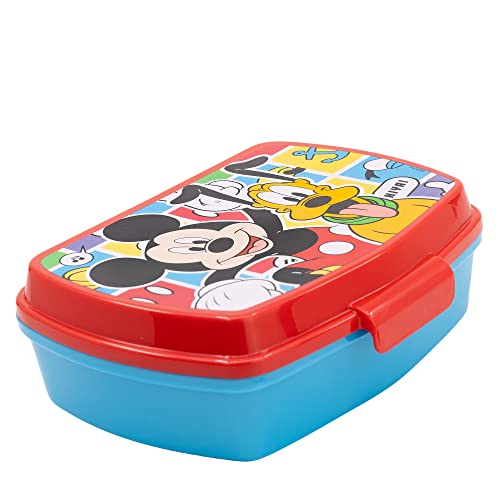 Lancheira MICKEY MOUSE (Vermelho - 22.5x15.5cm) Stor - Lancheiras e sacos - lancheira, mickey mouse, vermelho, 22.5x15.5cm