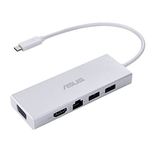 Adaptador de Interface Asus OS200 USB 3.0 (3.1 Gen 1) Type-C Prateado ASUS - Estações de acoplamento para laptops - usb 3.0, type-c, vga, hdmi