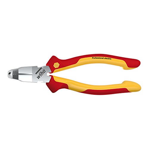 Alicate de Corte WIHA Tri-Cut Professional Electric Wiha - Ferramentas para fios e cabos - 3 funções, corte diagonal, Ø1,6mm, aço duro