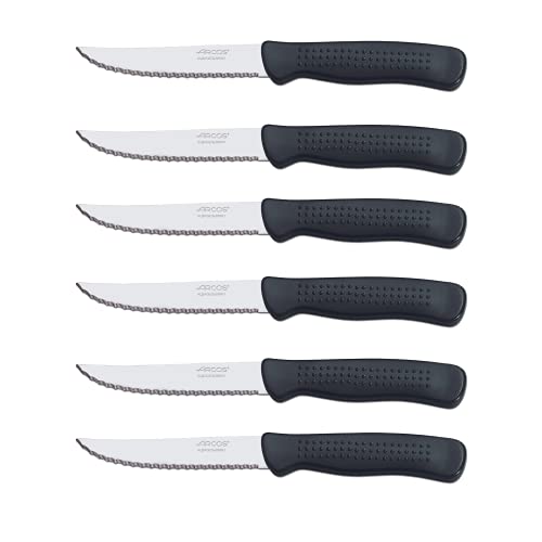 Conjunto de Facas de Cozinha ARCOS 705500 Arcos - Utensílios de Cozinha - conjunto, facas, cozinha, arcos, 705500, lâmina, inox, pegas, madeira, grande, pequena, cortador