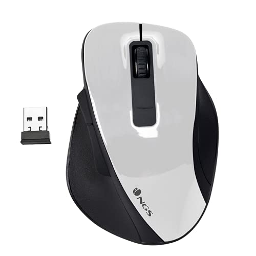 Rato Gaming NGS Bow White (Ótico - 1600 dpi - Branco) NGS - Ratos e trackballs - ótico, 1600 dpi, gaming