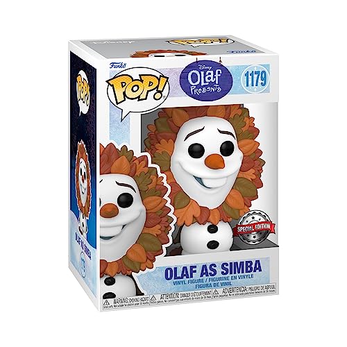 Figura FUNKO Pop Disney: Frozen 2 Olaf As Lion King Funko - Bonecos de ação e brinquedo - figura, funko pop disney, frozen 2, olaf as lion king, pvc