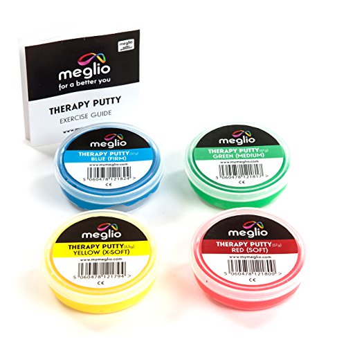 Massa Terapêutica MEGLIO 57G 4 Unidades MEGLIO - Exercitadores de mão - terapia, 57g, 4 unidades