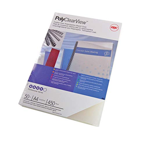 Pack 100 Capas para Encadernação GBC IB386848 GBC - Papel de capa - capas, encadernação, gbc, ib386848, plástico, transparente