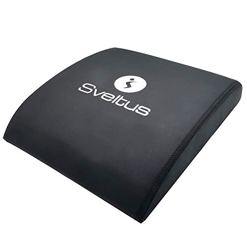 Acessório de Musculação SVELTUS Abdo Mat (Preto - 40x30 cm) Sveltus - Almofadas de apoio para as costas e lombar - espuma alta densidade, 40x30 cm, exercícios abdominais, curvatura natural
