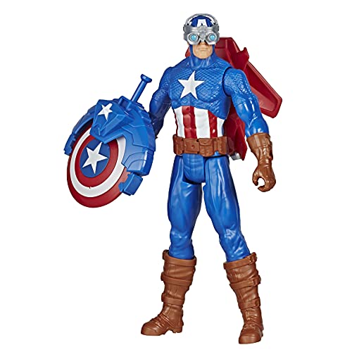 Figura de Ação AVENGERS Titan Captain America 20 cm Hasbro - Bonecos de ação e brinquedo - 20 cm, captain america, marvel, HASBRO