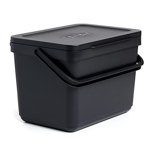Caixote do Lixo TATAY Reciclagem (Preto - Plástico - 6L) TATAY - Armazenamento industrial - reciclagem, preto, plástico, 6L
