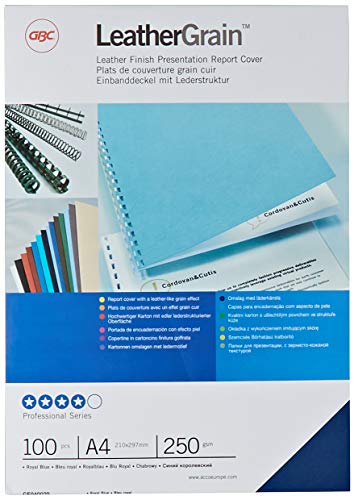 Pack 100 Capas para Encadernação GBC CE040029 A4 GBC - Papel de capa - 100 capas, encadernação, a4