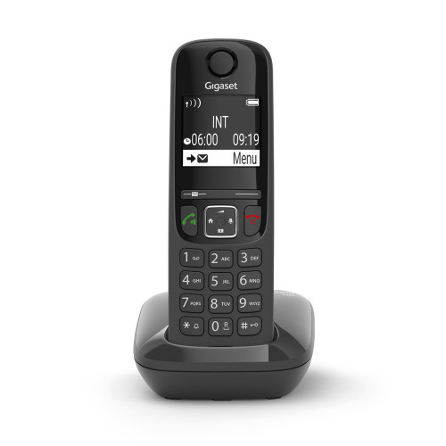 Telefone fixo GIGASET AS690 Duo DECT preto Gigaset - Telefonia - telefone fixo, GIGASET AS690 Duo, dect, preto