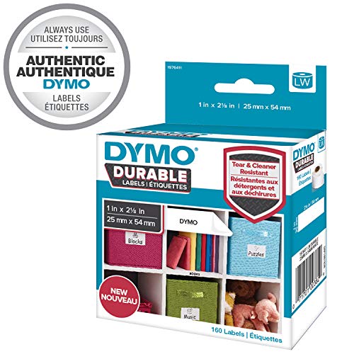 Etiqueta para impressão DYMO LW-DURABLE-25X54 DYMO - Fitas de etiquetas e recargas - dymo, compatível, branco, rolos