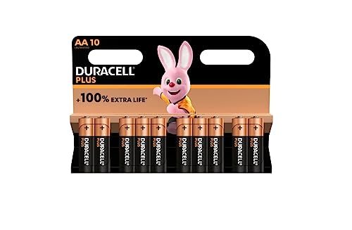 Pilhas DURACELL AA Plus (10 unidades - Substituição Recomendada: 3 anos) Duracell - Baterias - 10 unidades, duracell aa plus, substituição recomendada, 3 anos
