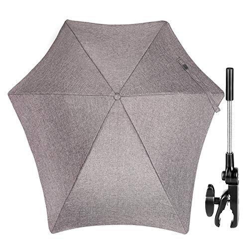 Guarda-sol para Carrinho de Bebé ZJRIGHT Cinza ZjRight - Móveis para bebês e crianças pequenas - guarda-sol, carrinho de bebé, cinza