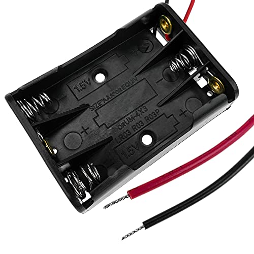 Porta-Pilhas BE MATIK 3XAAA (Recondicionado Como Novo) BEMATIK.COM - Baterias - porta-pilhas, be matik 3xaaa, recondicionado como novo, plástico preto, circuito elétrico, voltagem total