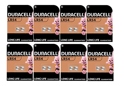 Pilhas Não Recarregáveis DURACELL LR54 8 Unidades Duracell - Baterias - 70 mah, 1,55V, alcalino, CR54