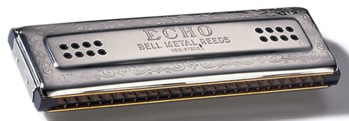 Harmónica Hohner Echo Harp 56/96 C/G | Cinzento Hohner - Acessórios para instrumentos musicais e orquestra - 56 notas, 96 notas, C/G, madeira