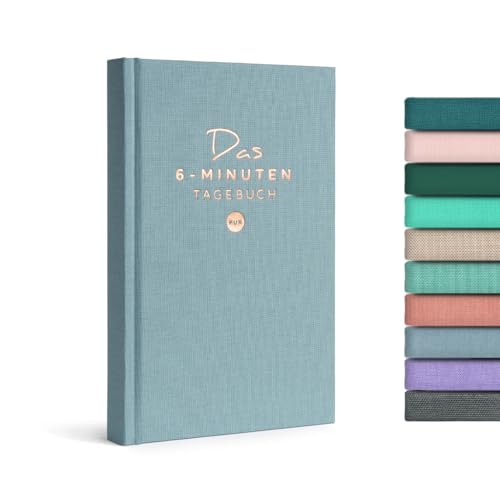 Livro Das 6-Minuten Tagebuch Pur de Christian Schenk (Alemão) UrBestSelf - Cadernos e bloco de notas - diário, motivação, sucesso
