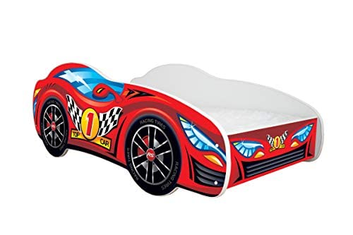 Cama de Criança LIT+MATRÈS Top Car Racing Car (160x80cm) Topbeds - Camas e estruturas de cama - madeira, espuma, 160x80cm, estrutura