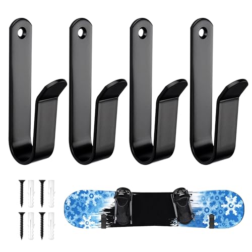 Suporte de Parede para Skate LETUXAAMZ (Preto) letuxaamz - Suportes de armazenamento para esquis e snowboards - suporte, parede, skate, preto