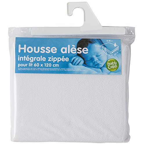 Protetor de Colchão ALESE Housse Éponge Intégrale Zipée (60x120x10cm) Babycalin - Capas para colchão - protetor, colchão, alese, housse, éponge, integrale, zipée