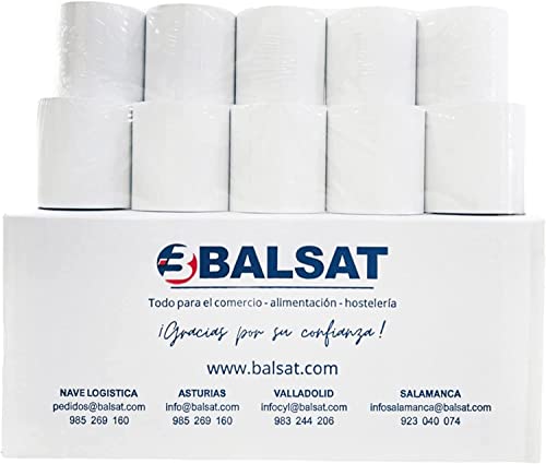 Rolo de etiquetas BALSAT Ticket 80X80 termico (300 unidades) B BALSAT - Rolo de papel para recibos e máquinas de adição - etiquetas, impressão térmica, 300 unidades